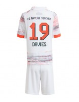 Bayern Munich Alphonso Davies #19 Venkovní dres pro děti 2025-26 Krátký Rukáv (+ trenýrky)